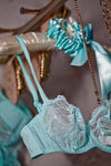 Stylish Bridal Lingerie: Aqua & Gold