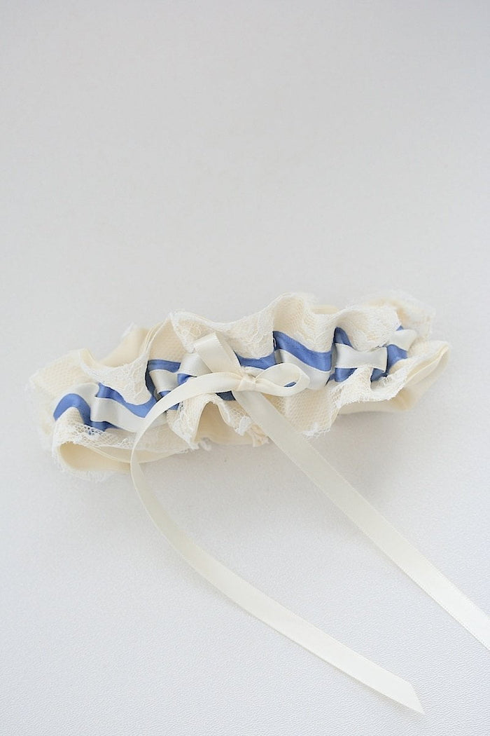 Garter: Vintage Lace and Blue