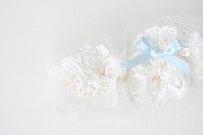 Garter Set: Mother's Wedding Veil and Embroidery