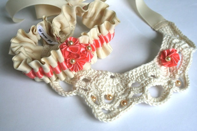 DIY Crochet Wedding Necklace & Garter