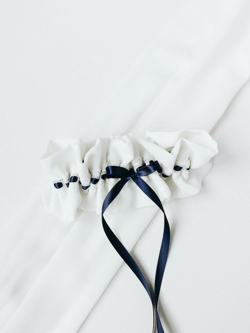 Custom Wedding Garter Heirloom from Mom's Wedding Dress Sash