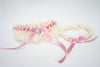 Lace, Pink and Sparkle Garter Set