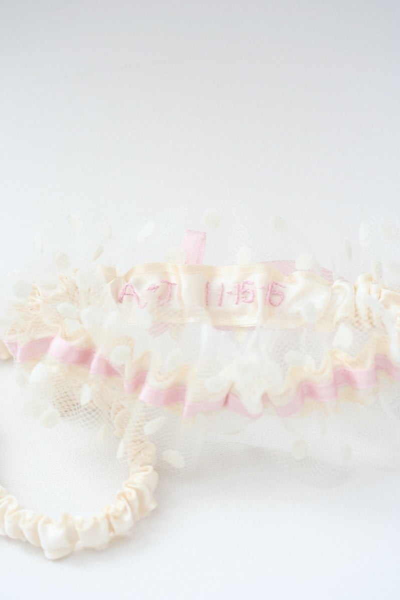 Graceful Wedding Garter With A Twist