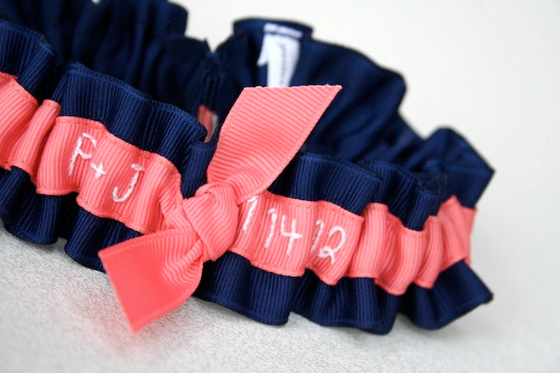 Happy Wedding Day:  Navy & Coral!