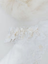 wedding garter set handmade from pearls & lace from bride's mom's wedding dress by expert heirloom bridal accessories designer, The Garter Girl