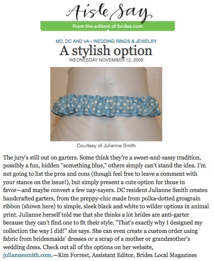 Garters Featured on Brides.com
