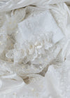 what do with mother's wedding dress - custom hanky & wedding garter with lace & pearls by expert bridal heirloom designer, The Garter Girl