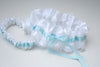 White Lace and Light Blue Garter Set
