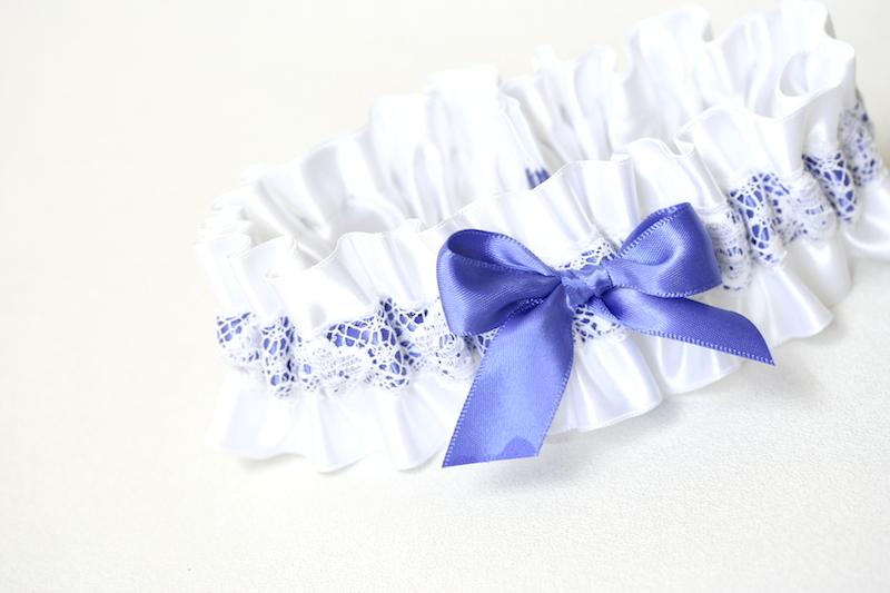 White Lace & Purple Garter