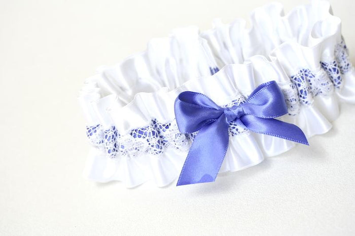 White Lace & Purple Garter