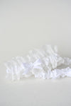 Garter Set: White Satin and Lace