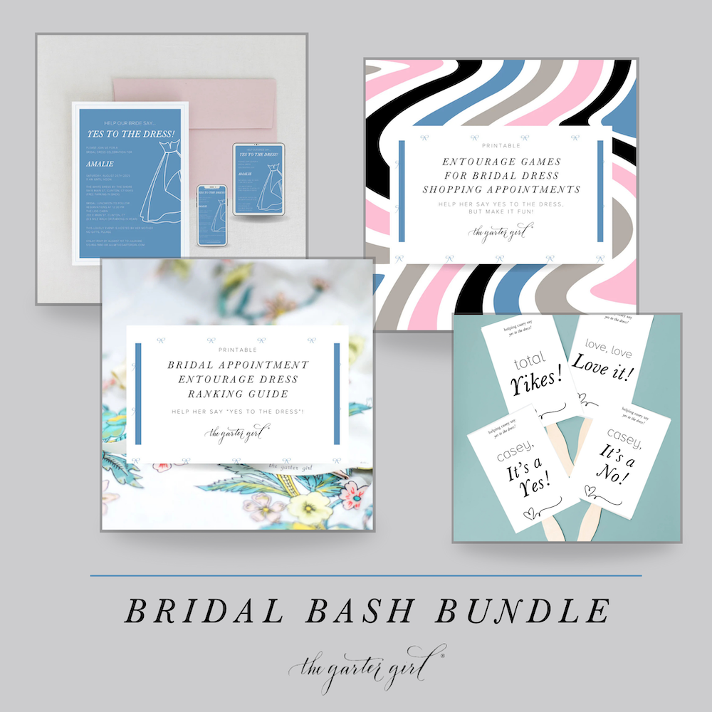 Best Bridal Entourage Celebration Organization Kit, Printables, image size:1000x1000