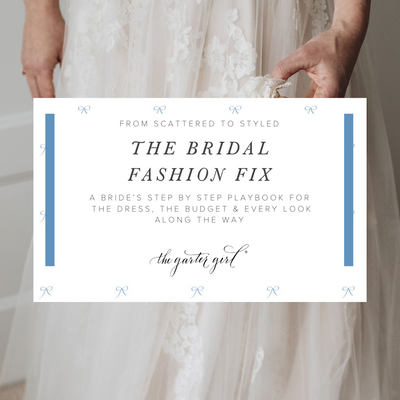 Bridal Fashion Planner & Spreadsheet for Staying on Organized & On Budget for Wedding Dress by The Garter Girl