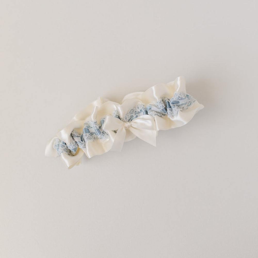 Something Blue & Ivory Lace Garter