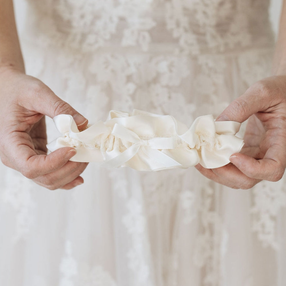 Designer Lace Wedding Garter Set | Lace Garter For Bride Add Matching Tossing Garter (+$32) / Do Not Add Embroidery / Medium (19 - 23 inches) Designer Lace Wedding Garter Set | Lace Garter For Bride Add Matching Tossing Garter (+$32) / Do Not Add Embroidery / Medium (19 - 23 inches)
