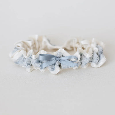 Best something blue for bride, lace wedding garter