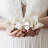 designer bridal accessory, gift for bride, ivory luxury lace bridal garter handmade heirloom by The Garter Girl