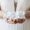 easy bridal shower gift for bride, modern luxury wedding garter heirloom handmade by The Garter Girl
