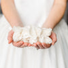 ivory luxury lace bridal garter handmade heirloom by The Garter Girl