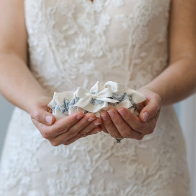 Something Blue & Ivory Lace Garter