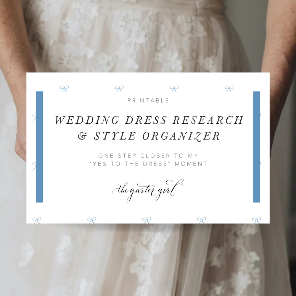 Wedding Dress Research Organizer Printable, Affordable Bridal Dress ...