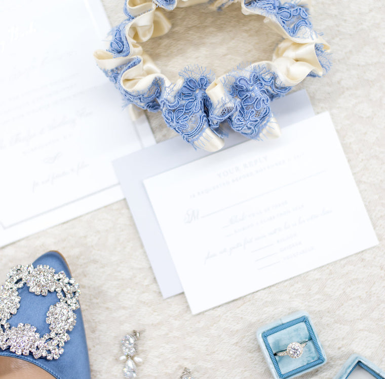 something blue lace wedding garter by The Garter Girl