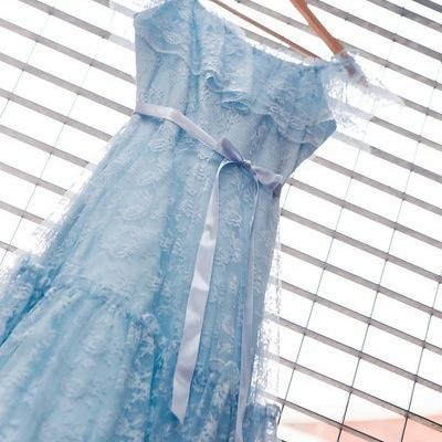 Shop our heirloom blue lace bridal garter for something blue at your wedding.