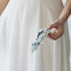 Posh Dusty Blue Satin & Ivory Lace Wedding Garter by The Garter Girl
