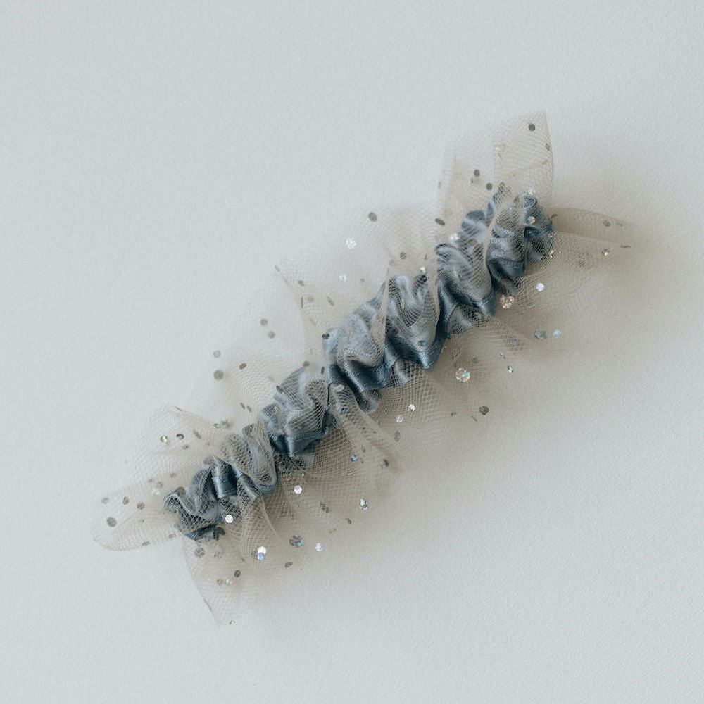 sparkle tulle wedding garter set, elegant bridal accessory, handmade by expert garter designer, The Garter Girl
