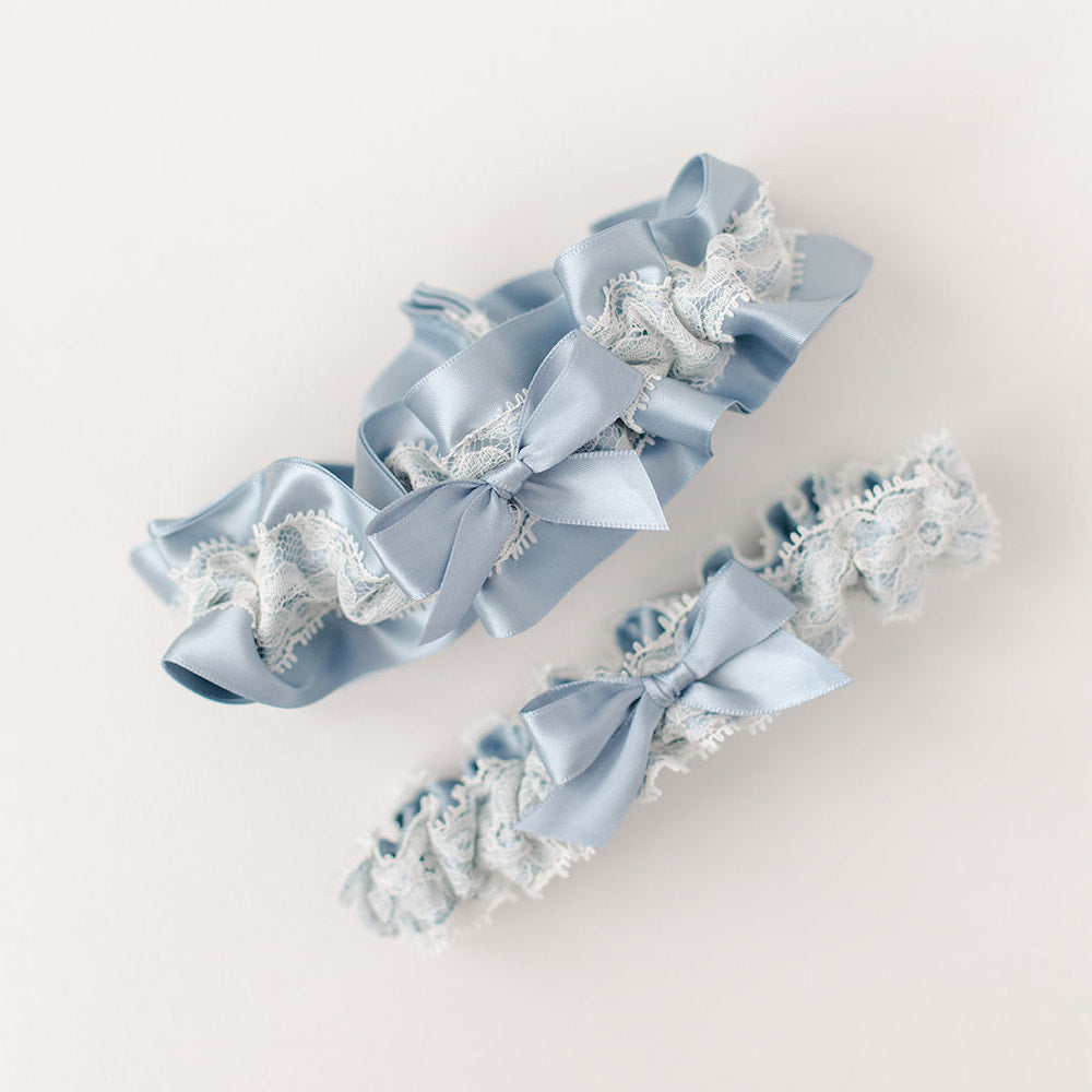 Shop our heirloom wedding garter sets handmade by luxury wedding garter designer, The Garter Girl
