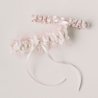 Shop our heirloom wedding garter sets handmade by luxury wedding garter designer, The Garter Girl