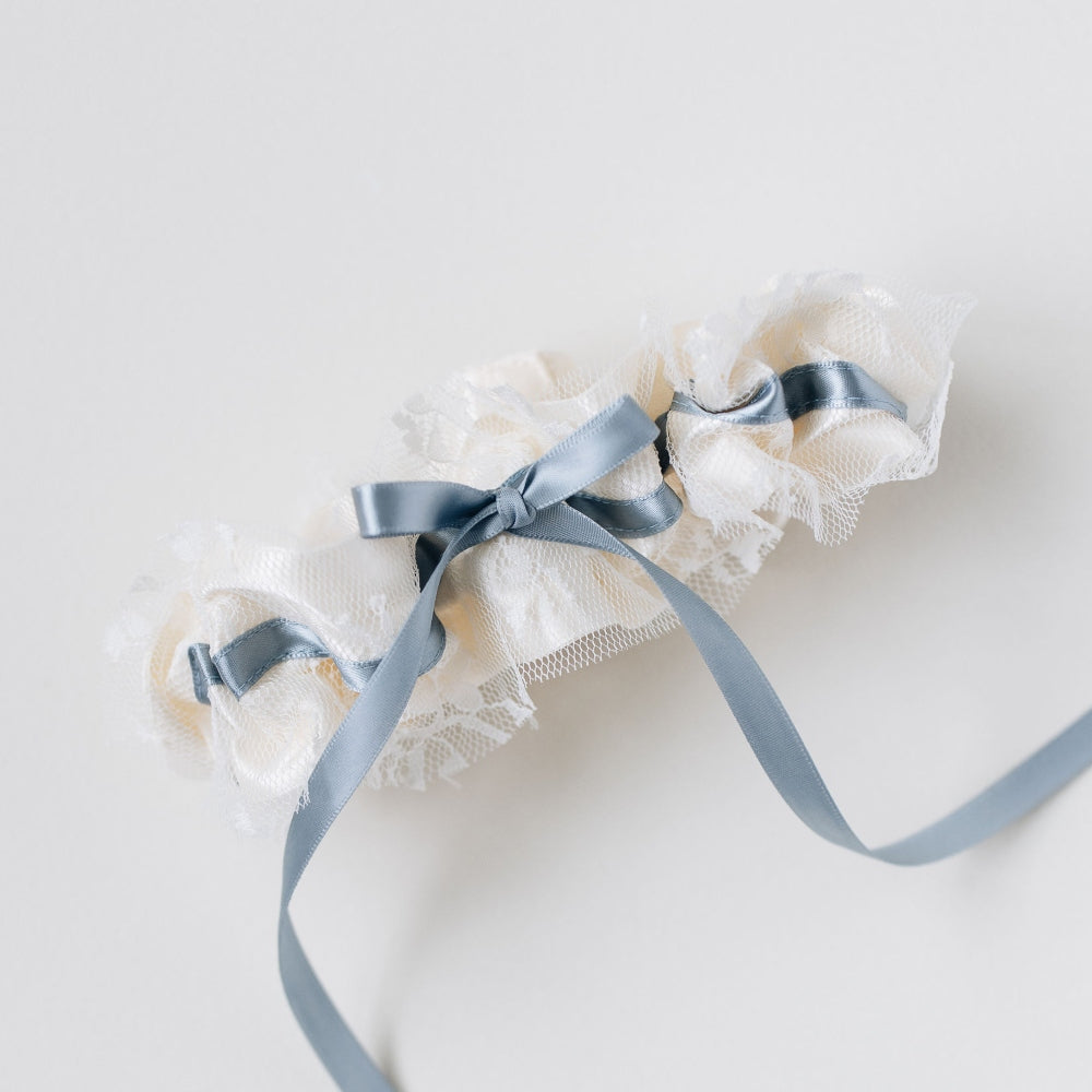 gorgeous lace wedding garter heirloom handmade by The Garter Girl