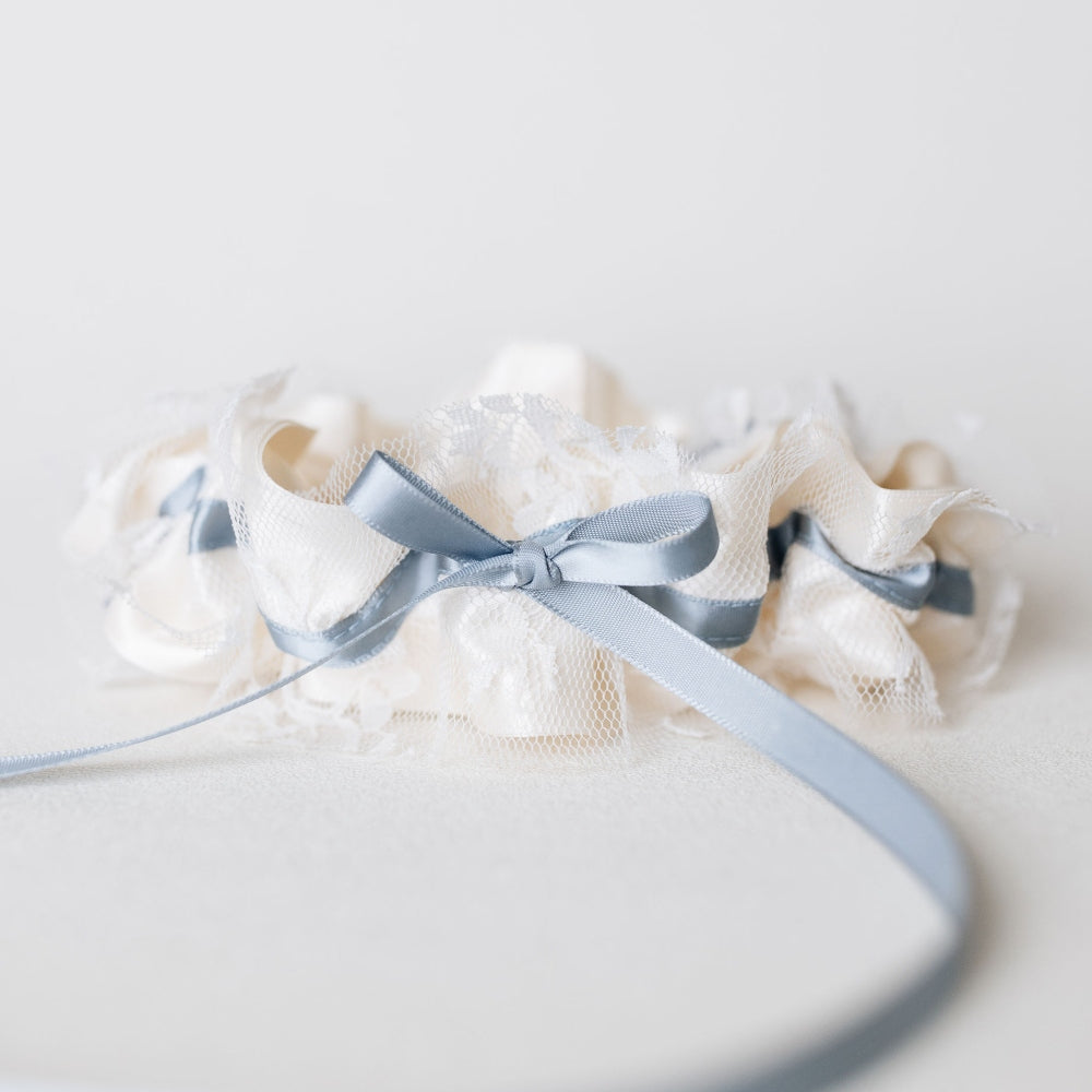 gorgeous lace wedding garter heirloom handmade by The Garter Girl