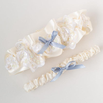 Shop our heirloom wedding garter sets handmade by luxury wedding garter designer, The Garter Girl