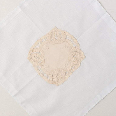 vintage lace wedding handkerchief - handmade heirloom by The Garter Girl