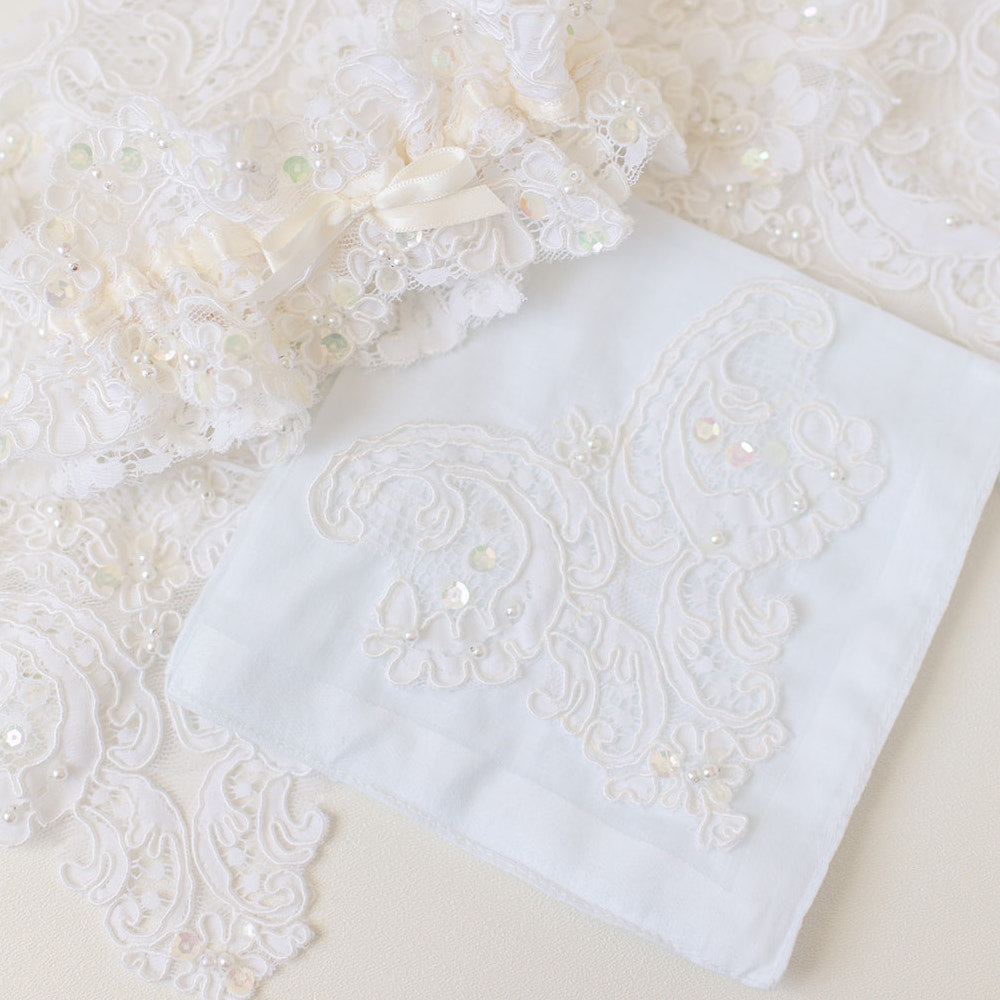 Custom Wedding Handkerchief Handmade w Your Material Custom Wedding Handkerchief Handmade w Your Material