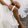 Shops our feminine ruffled wedding garter handmade by luxury garter designer The Garter Girl