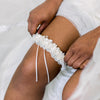 Shops our feminine ruffled wedding garter handmade by luxury garter designer The Garter Girl