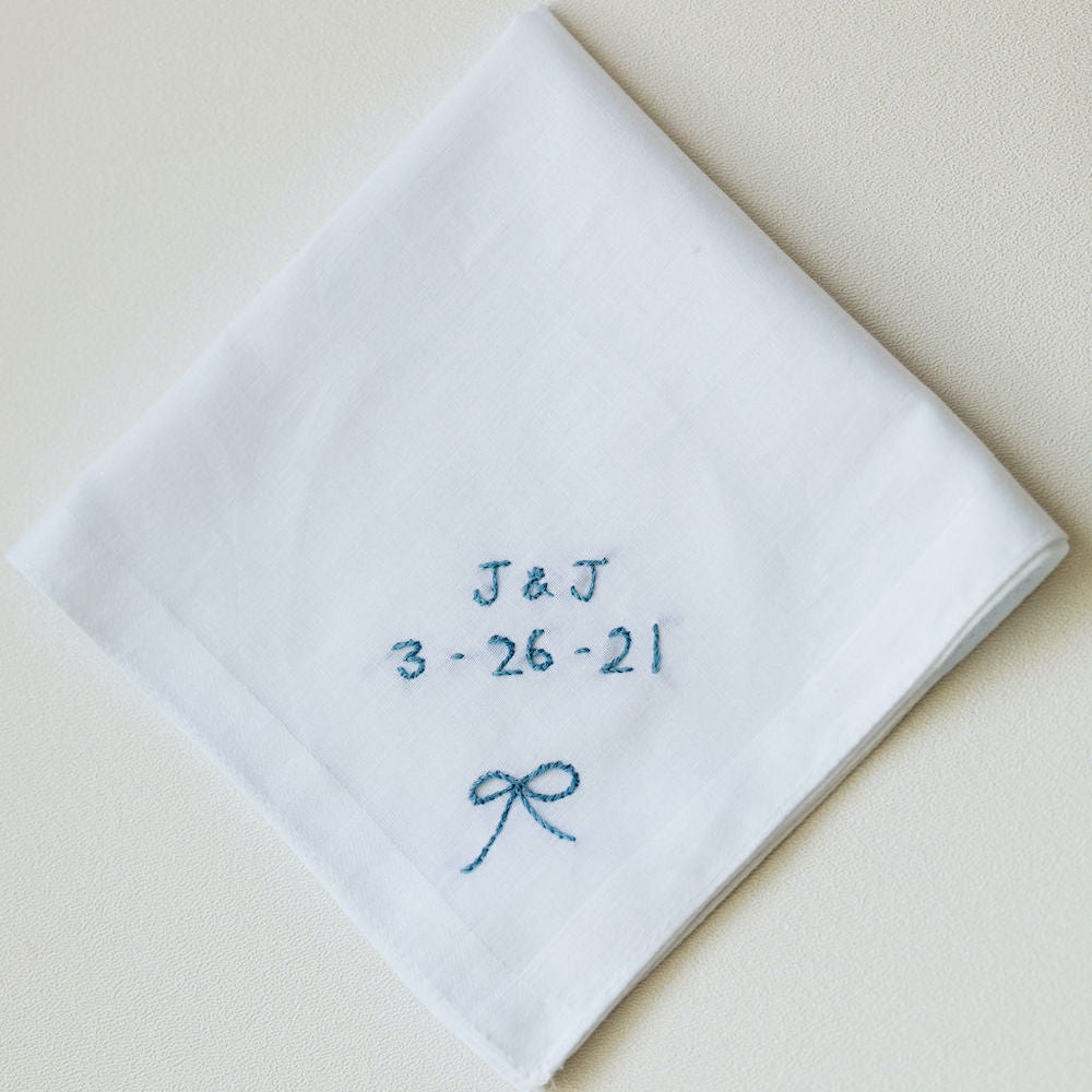 Men's Monogrammed Boxed Initial Handkerchief