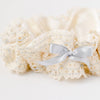 lux sparkle and lace wedding garter heirloom handmade by The Garter Girl