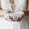 pearl and lace wedding garter heirloom handmade by The Garter Girl