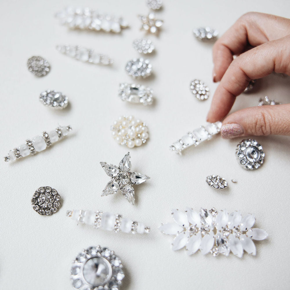 tulle and sparkle wedding garter heirloom handmade by The Garter Girl