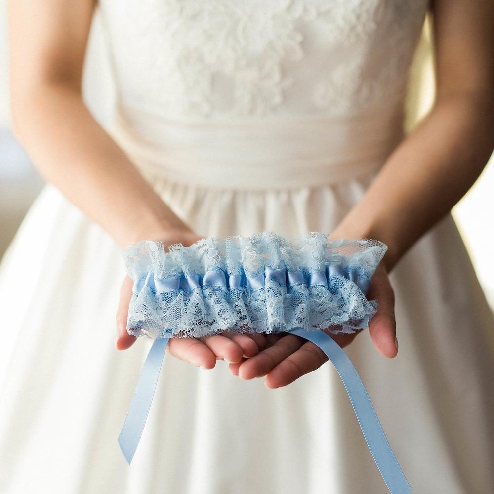 Best Blue Lace Bridal Garter | Something Blue Bride Gift | The Garter Girl Large (24 - 28 inches) / Add Tossing Garter ($38) / Do Not Add Embroidery Best Blue Lace Bridal Garter | Something Blue Bride Gift | The Garter Girl Large (24 - 28 inches) / Add Tossing Garter ($38) / Do Not Add Embroidery